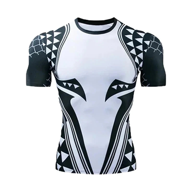 Red Nightwing Short-Sleeved Compression Shirt Print T-Shirt GlowCart