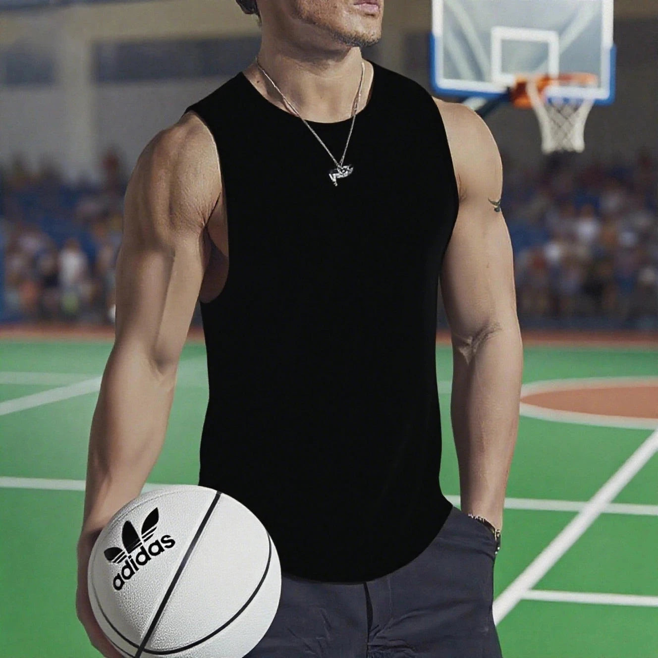 Summer Men's Gym Tank Top Fitness Training Clothing Quick-drying Loose Bodybuilding Sleeveless Shirt Men Fashion Basketball Vest GlowCart