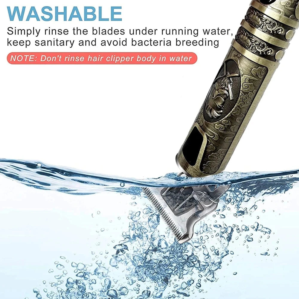 T9 LCD Electric Hairdresser Oil Shaving Head Electric Pusher GlowCart