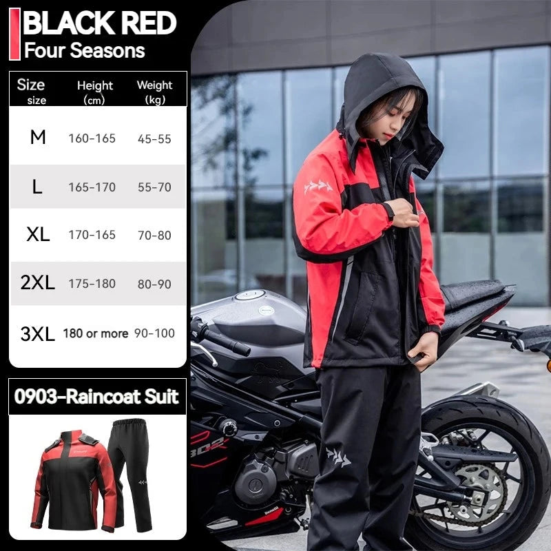SULAITE Motorcycle Raincoat Suits Men Waterproof Rain Gear GlowCart