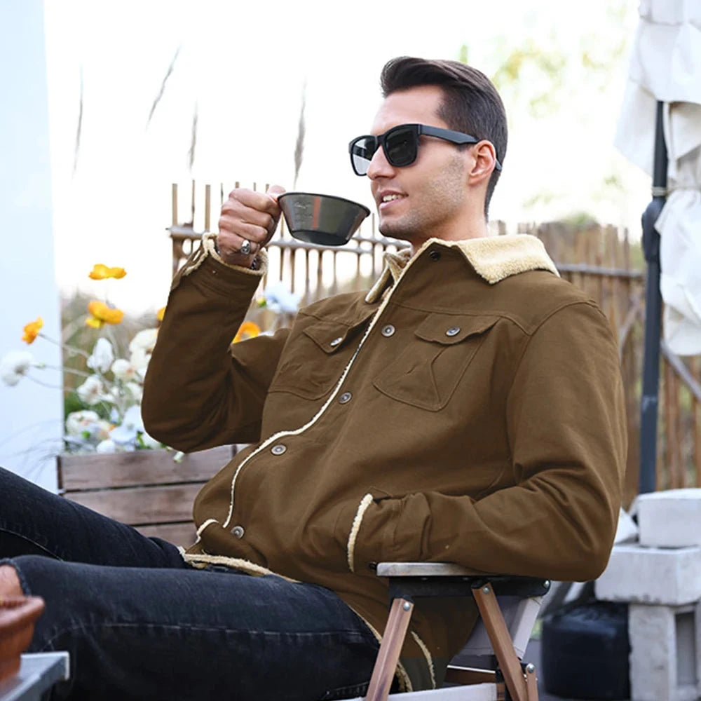 Men's Jackets Winter Warm Waterproof Fleece Lined High GlowCart