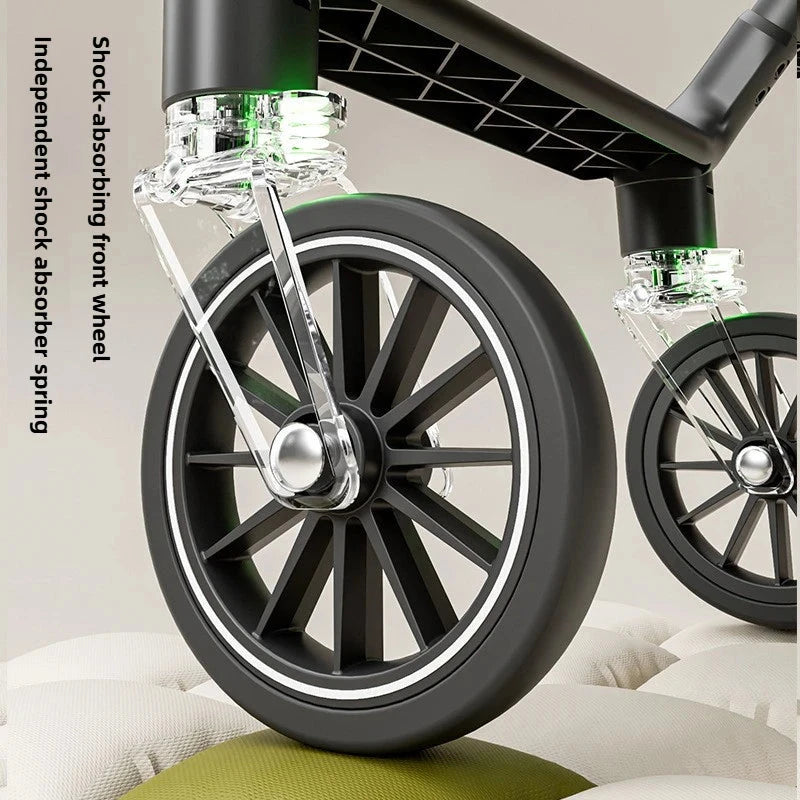 2025 New High-view Baby Stroller Foldable, Can Sit or Lie Two-way Sitting and Lying Function with One-touch Storage GlowCart