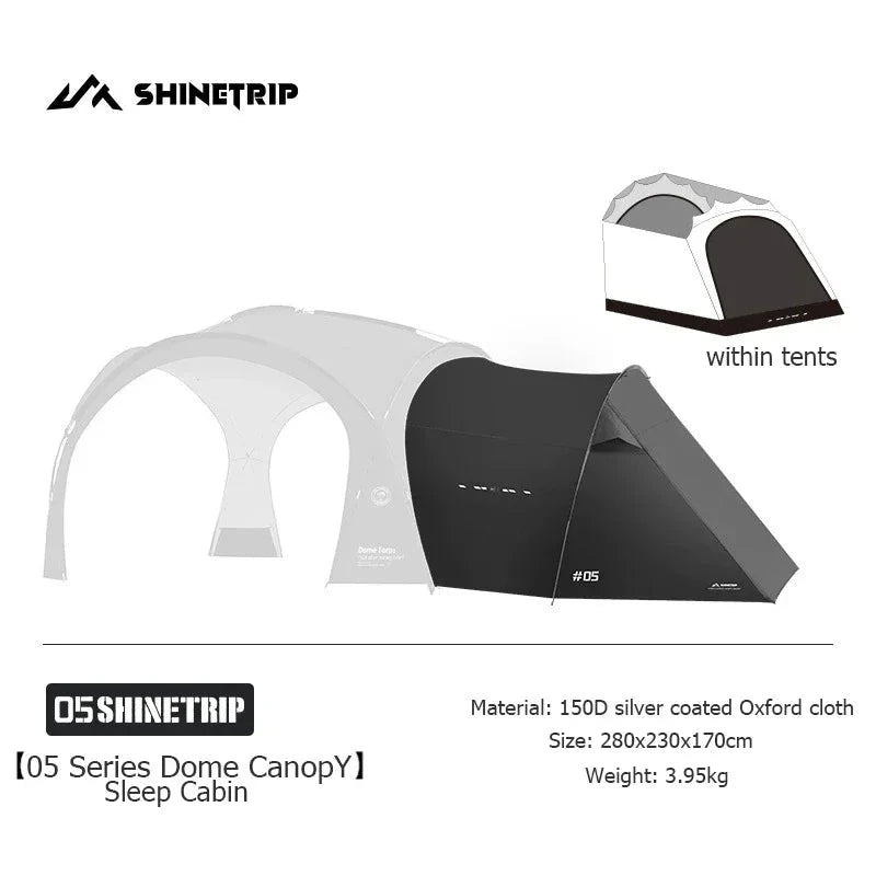 ShineTrip Outdoor Extra Large Camping Shade Tent Family GlowCart