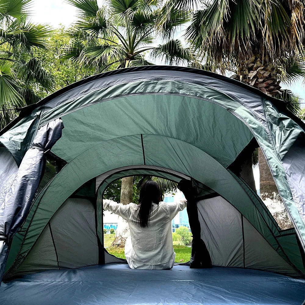 A pop-up tent, camping waterproof tent, garden tent, 5-8 GlowCart