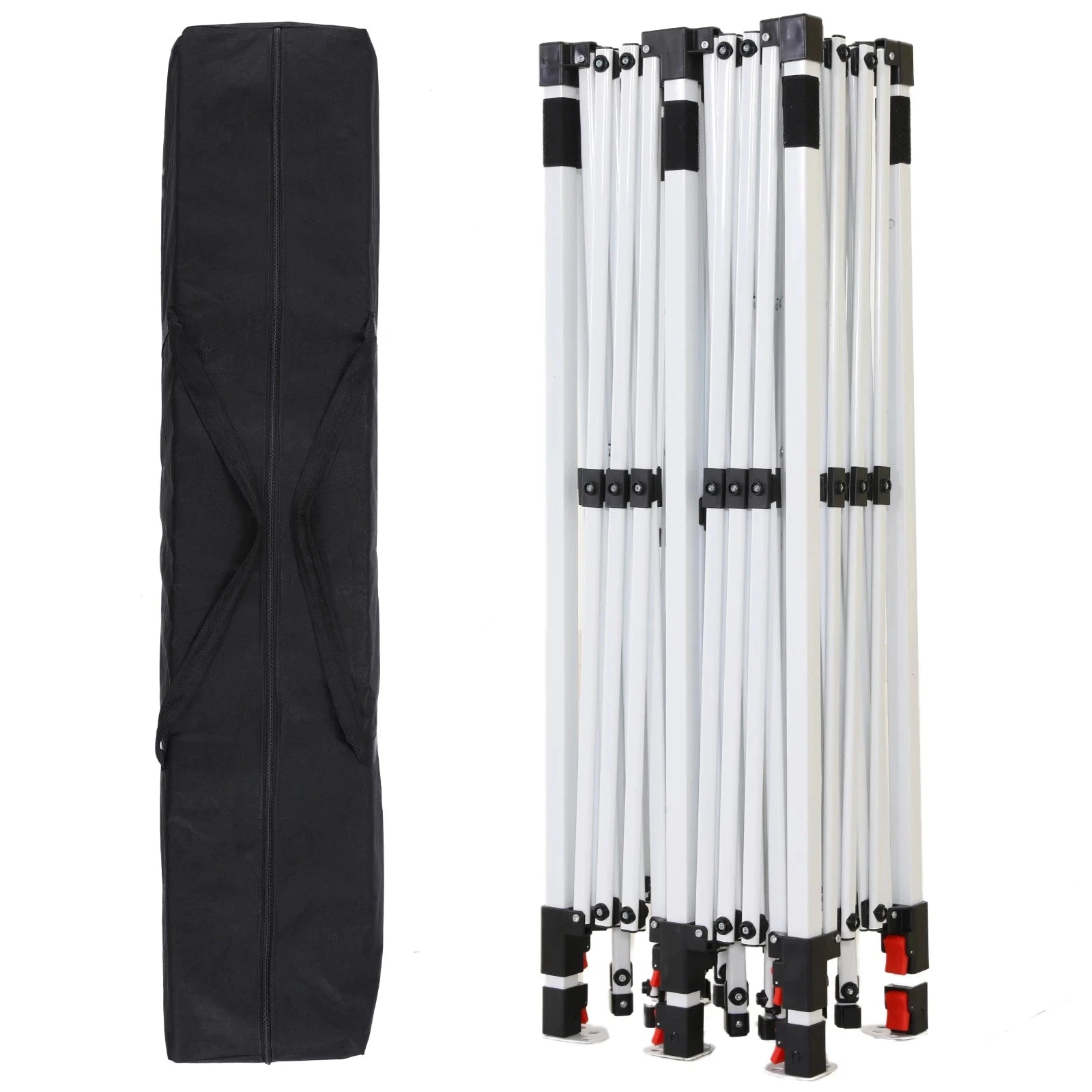 10x20 Pop Up Canopy Tent with 6 Sidewalls, Wedding Party GlowCart