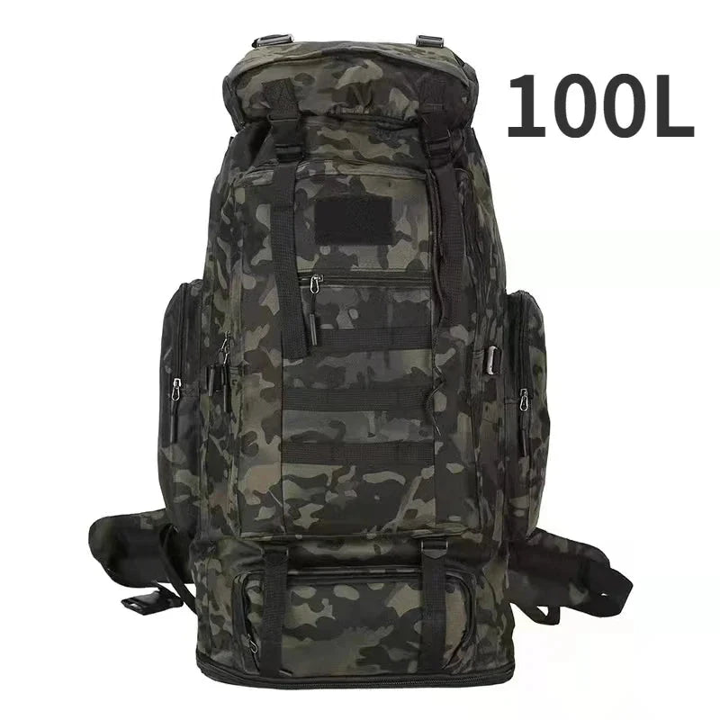 80L/100L  Mountaineering Bag Climb Bag Tactical Backpacks GlowCart
