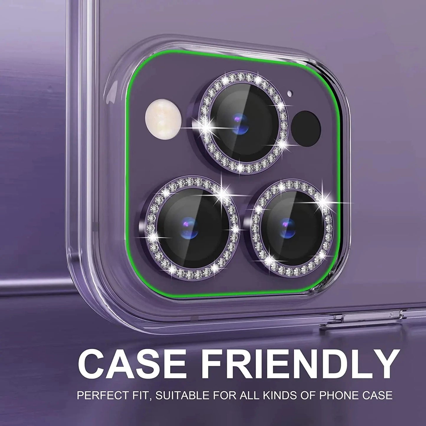 Glitter Diamond Camera Lens Protector Cover for iPhone 16 E GlowCart