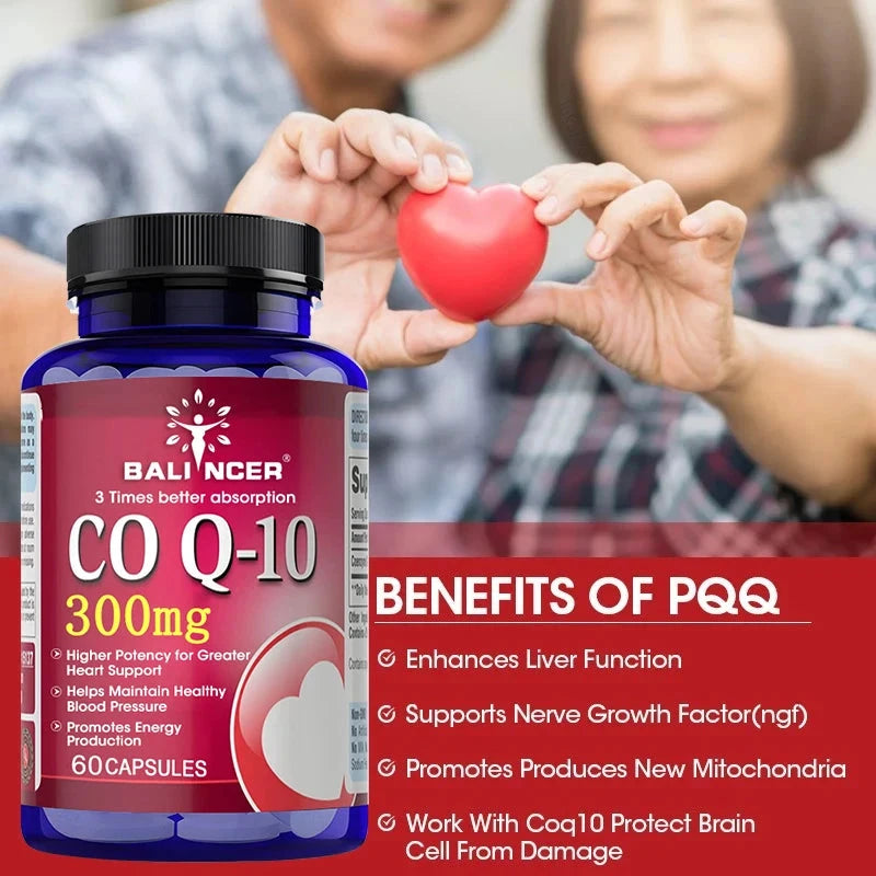 Co Q10 300 Mg Capsules - Supports Cardiovascular & Nervous GlowCart