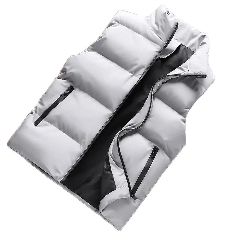 Men Vest Windproof Vest Men Jacket Sleeveless Vest Winter GlowCart