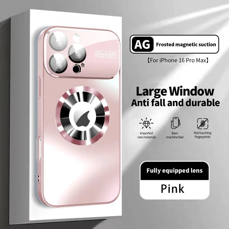 New Titanium Metallic Luxury Matte Case For iPhone 16 15 14 GlowCart