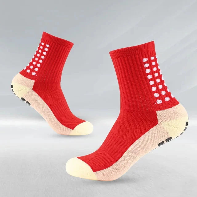 Anti-slip Football Socks Non-slip Soccer Basketball Tennis Outdoor Sport Socks Grip Cycling Riding Men Socks GlowCart