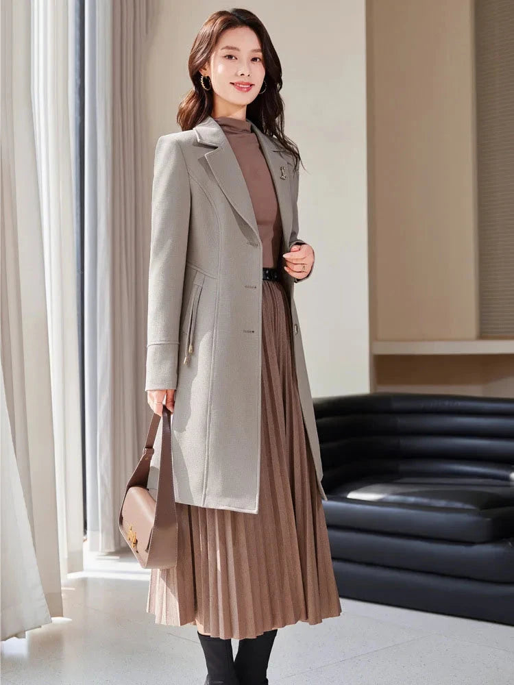 High End Female Coat Long Slim Trench Coat For Women’S GlowCart