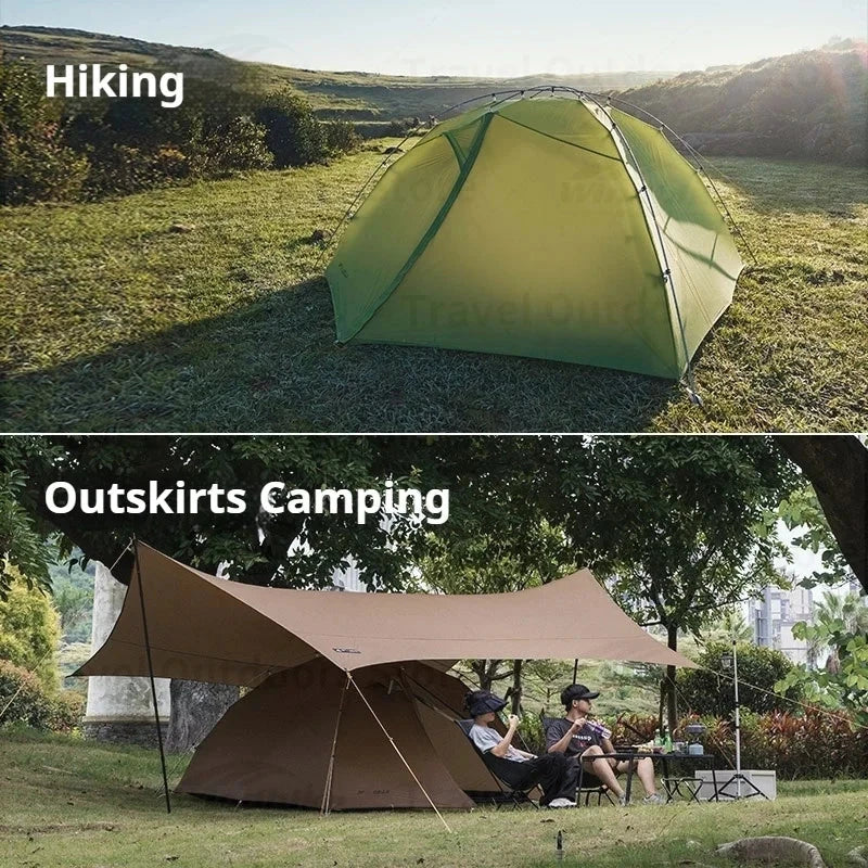 3F UL GEAR Taiji3 Camping Tent Nylon 3 Multi-Person Portable GlowCart