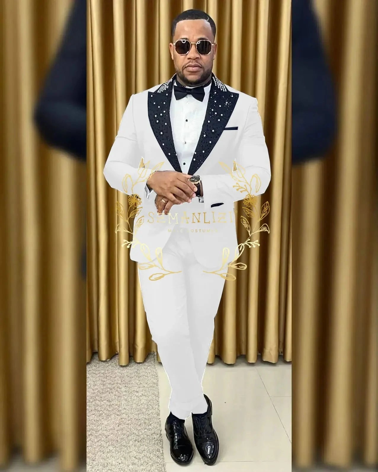 Luxury Wedding Suits For Men Groom Wear Tuxedos Handmade GlowCart