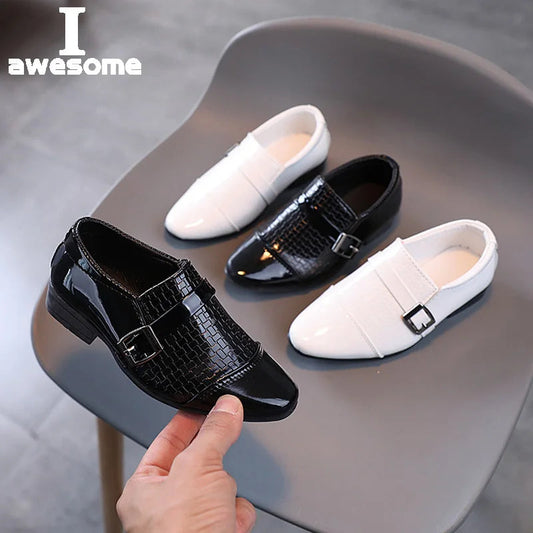 Oxford School Shoes Kids Patent Leather Shoes Girls Boys Toddler Shoes Children Fashion Dress Platform Party Flats Spring Autumn GlowCart