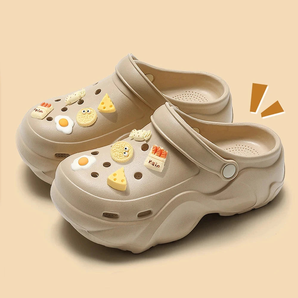 BASATU Women's Fashion Chunky Platform Sandals Summer Thick GlowCart