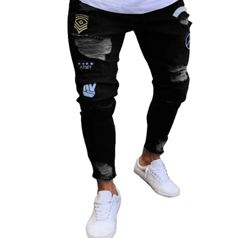2024 Men Jeans Solid Pockets Stretch Denim Straight Pants Spring Summer Business Casual Trousers Daily Streetwear Men's Clothing GlowCart