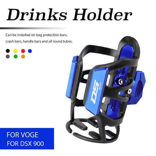 Water Cup Holder For VOGE DS900X DSX900 DS 900X DSX 900 DSX Motorcycle CNC Beverage Water Bottle Cage Drink Cup Holder GlowCart