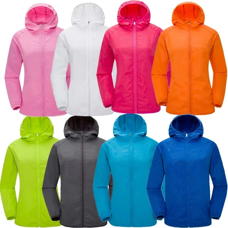 Camping Waterproof Jacket Men Women Windbreaker Men Raincoat GlowCart