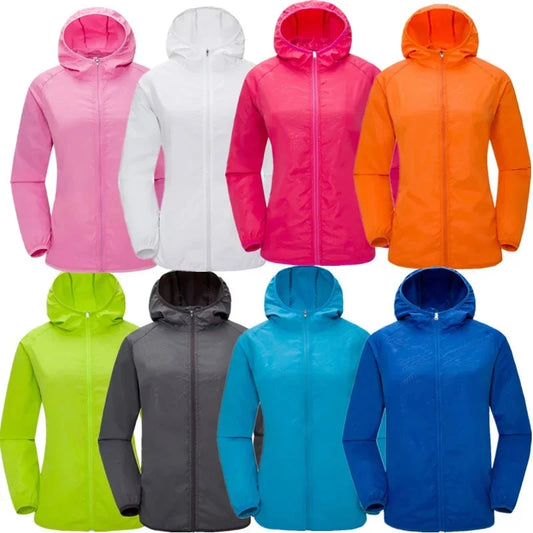 Camping Waterproof Jacket Men Women Windbreaker Men Raincoat GlowCart