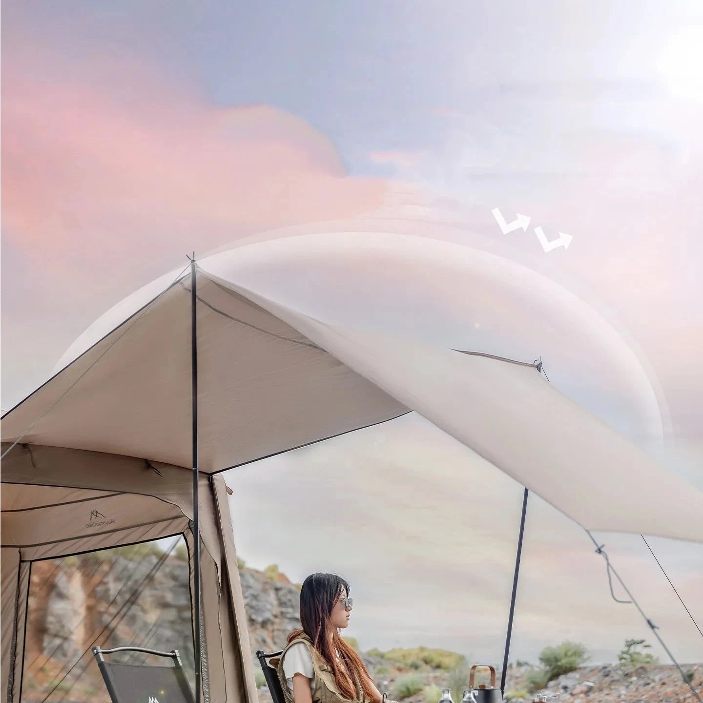 Outdoor Camping Inflatable Tent Mountainhiker Rainproof UV GlowCart