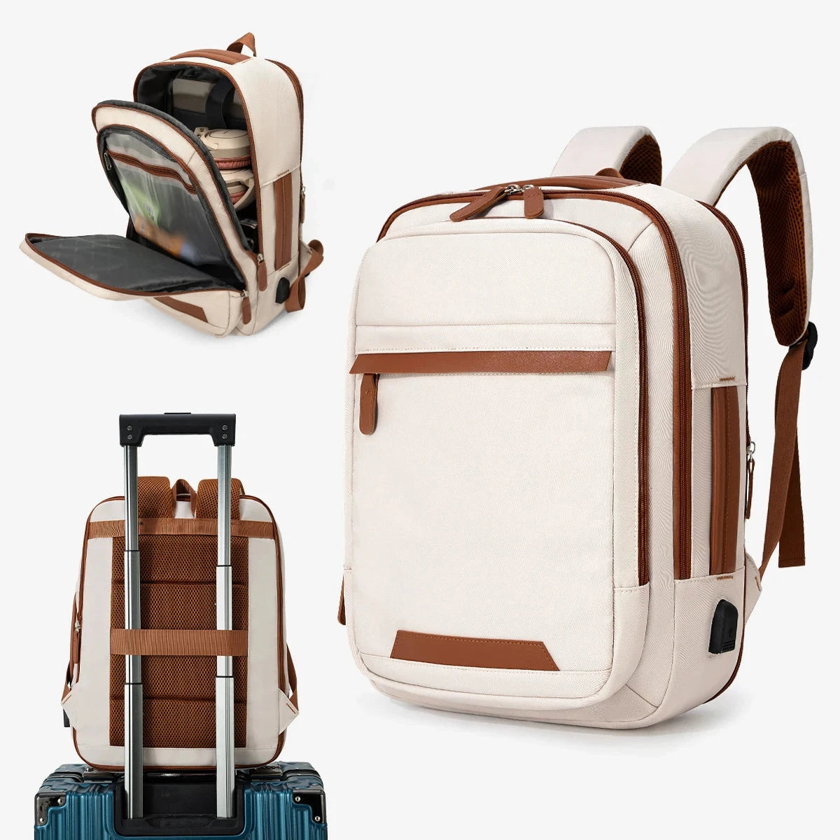 High-Quality USB Rechargeable Backpack Men's Waterproof Bag GlowCart