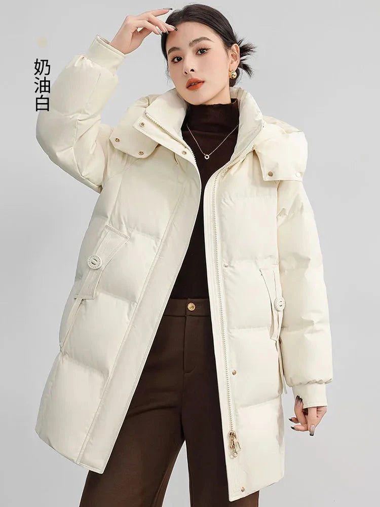 Winter Warm Down Cotton Hooded Abrigos De Plumas Women GlowCart