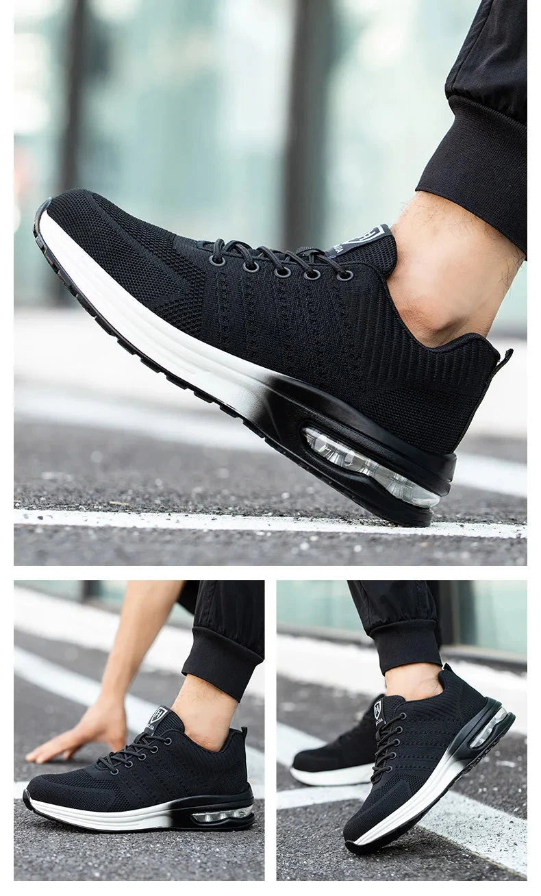 Lightweight Safety Shoes Women Men Air Cushion Work Sneakers GlowCart