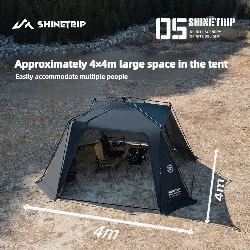 ShineTrip Quick Open Dome Tent Free Building Sunscreen Wind GlowCart