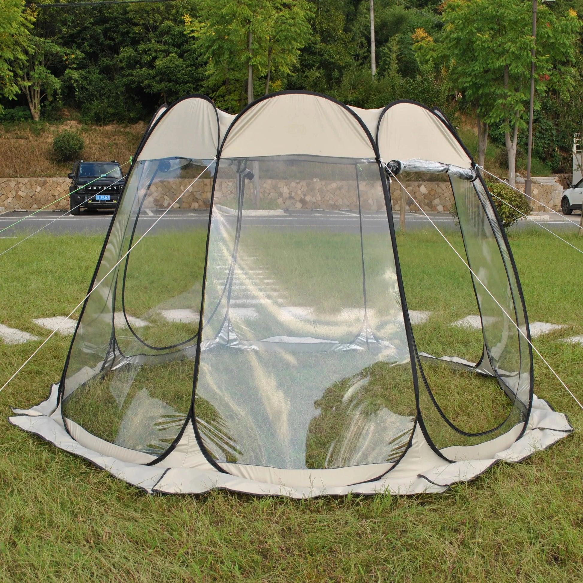 Pop up Bubble Tent Screen House 8 Person Large Camping Sun GlowCart