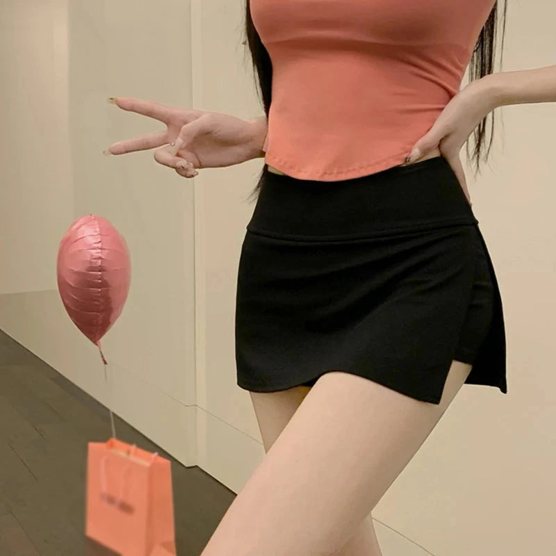 Women Tennis Skirt Stretchy Bodycon Skirt Shorts Athletic GlowCart