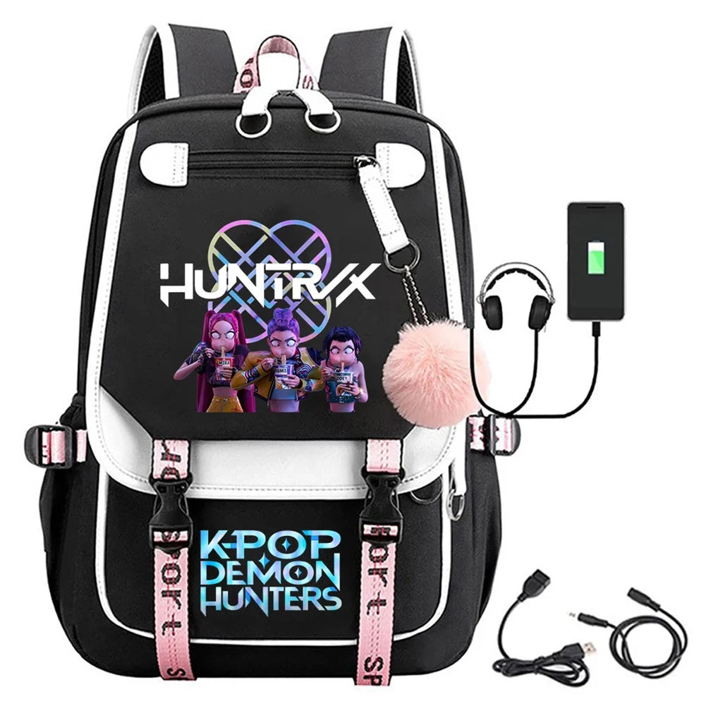 For KPop Demon Hunters Backpack Teenagers Daily Backpack GlowCart
