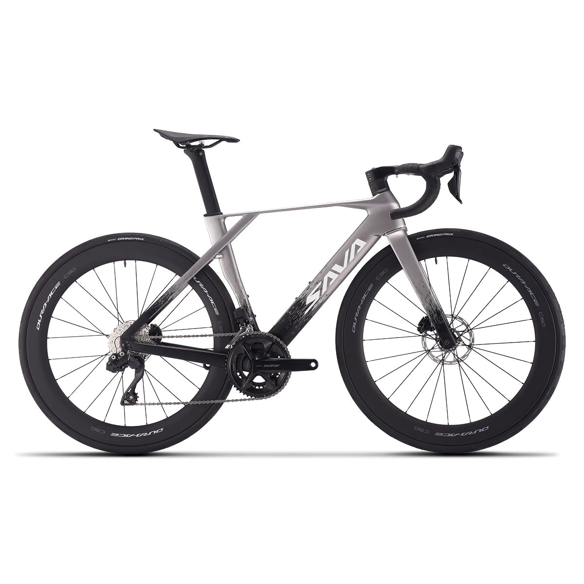 SAVA NEW Blade SLR7 C60 Carbon Fiber Road Bike, 700C Adult DI2 Bike, with SHIMANO 105 Di2 R7170 Components, Full Carbon Racing GlowCart