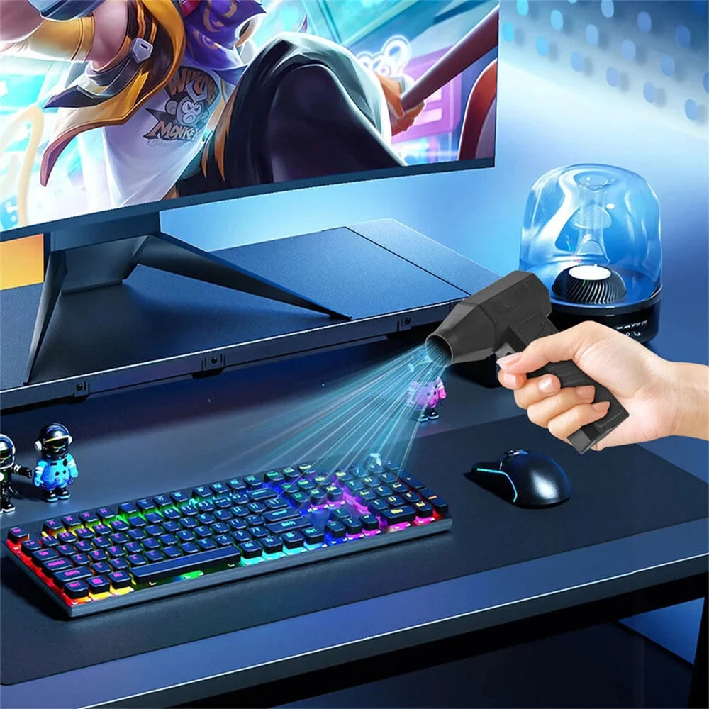 130000RPM Mini Fan Electric Air Duster Adjustable wind speed GlowCart