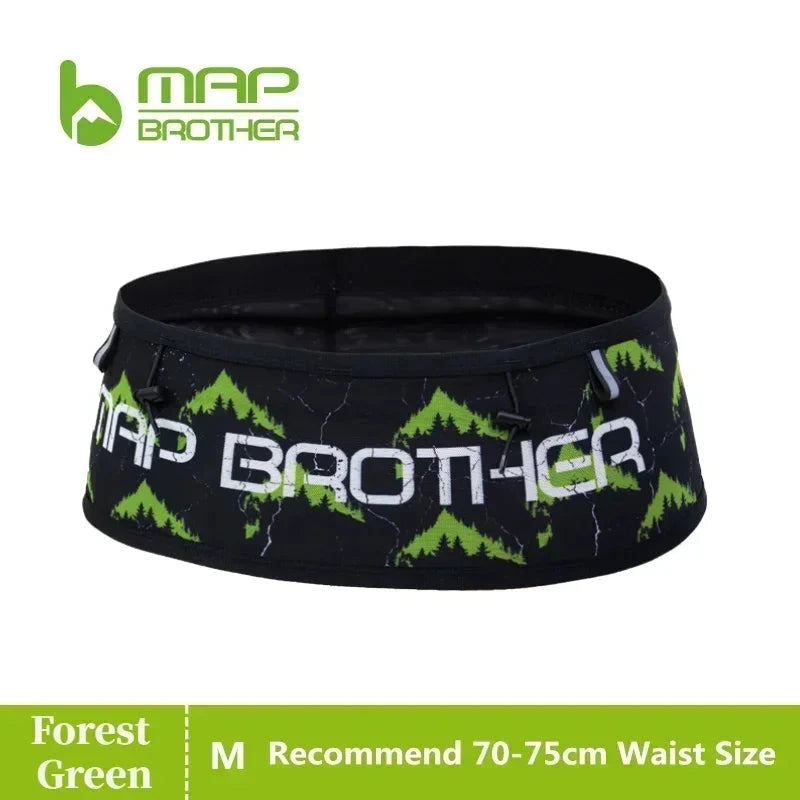 MAP BROTHER W1002 Hydration Running Belt Waist Pack Travel Money Bag Trail Marathon Gym Workout Fitness Mobile Phone Holder Bag GlowCart