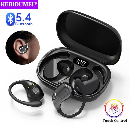 Bluetooth 5.4 Ear Hook Headphones TWS Wireless Earphones GlowCart