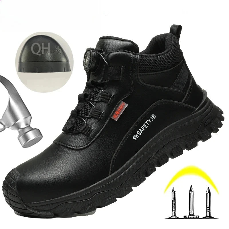 6KV Safety Shoes Fashionable Men's Insulated Are Waterproof  Puncture  Slip Resistant  Comfortable and Breathable GlowCart
