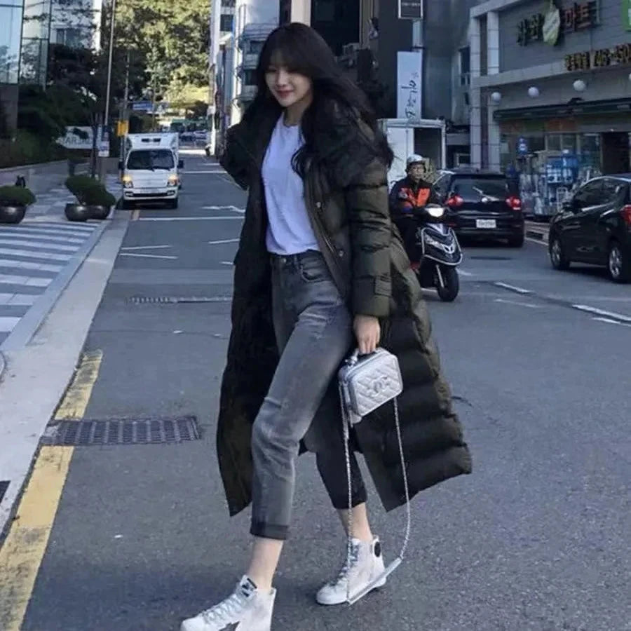 Black duck down Hooded Coats Winter 2025 New Fashion Women's GlowCart