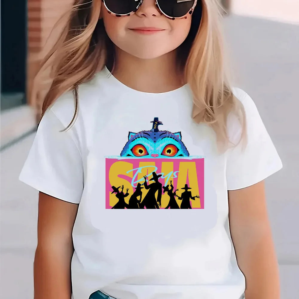 Kpop Demon Hunters Children's Clothing Short Sleeve T-shirt Cute Kpop Demon Hunters T Shirt Harajuku Tshirt for Boys Girls GlowCart
