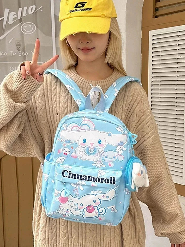 Cute HelloKitty Kuromi Children School Stationery Bag Kawaii GlowCart