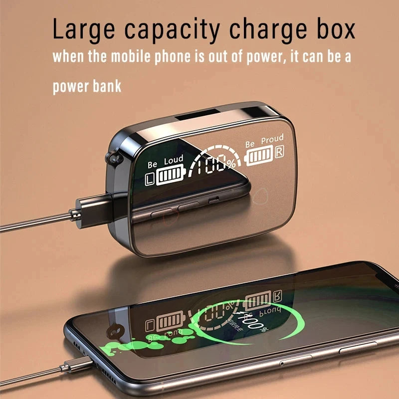 M19 Bluetooth Wireless Headset 5.3 Bluetooth Earphones IPX5 GlowCart