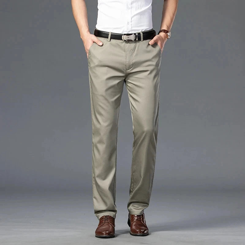Summer Thin Men's Slim Suit Pants Fashion Business Casual GlowCart