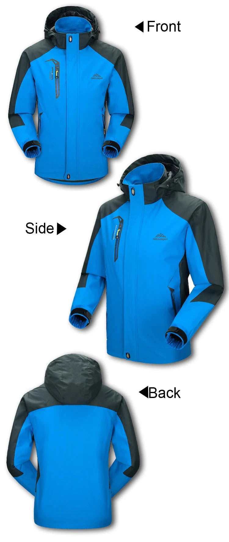 TRVLWEGO Camping Hiking Jacket Men Autumn Outdoor Sports GlowCart