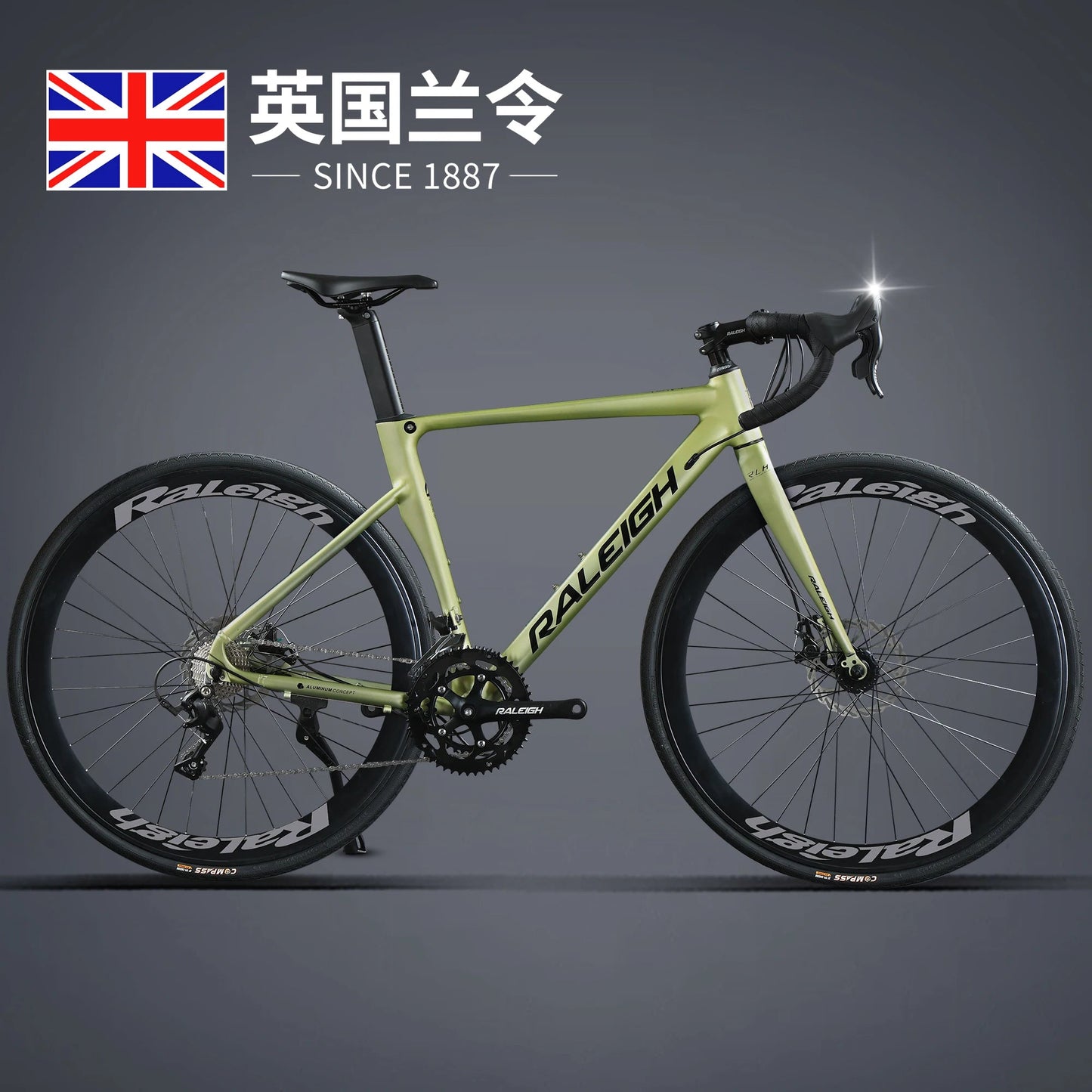 Aluminum Alloy Gravel Bike Road Bicycle.700C Racing Road Bike,40/60mm 16/18/24/27 Speed,Road Cycling Bicycle for Student Adult GlowCart