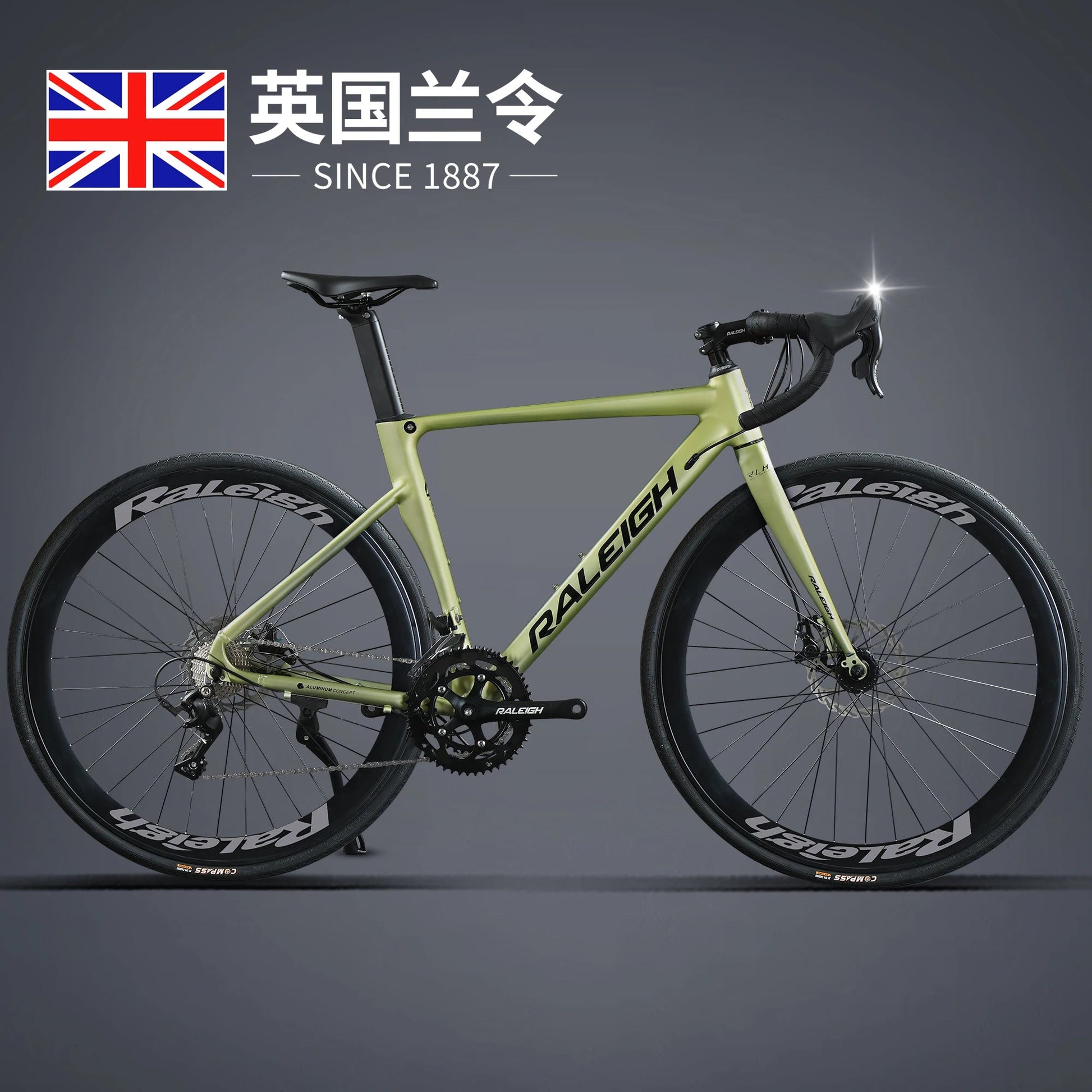 Aluminum Alloy Gravel Bike Road Bicycle.700C Racing Road Bike,40/60mm 16/18/24/27 Speed,Road Cycling Bicycle for Student Adult GlowCart