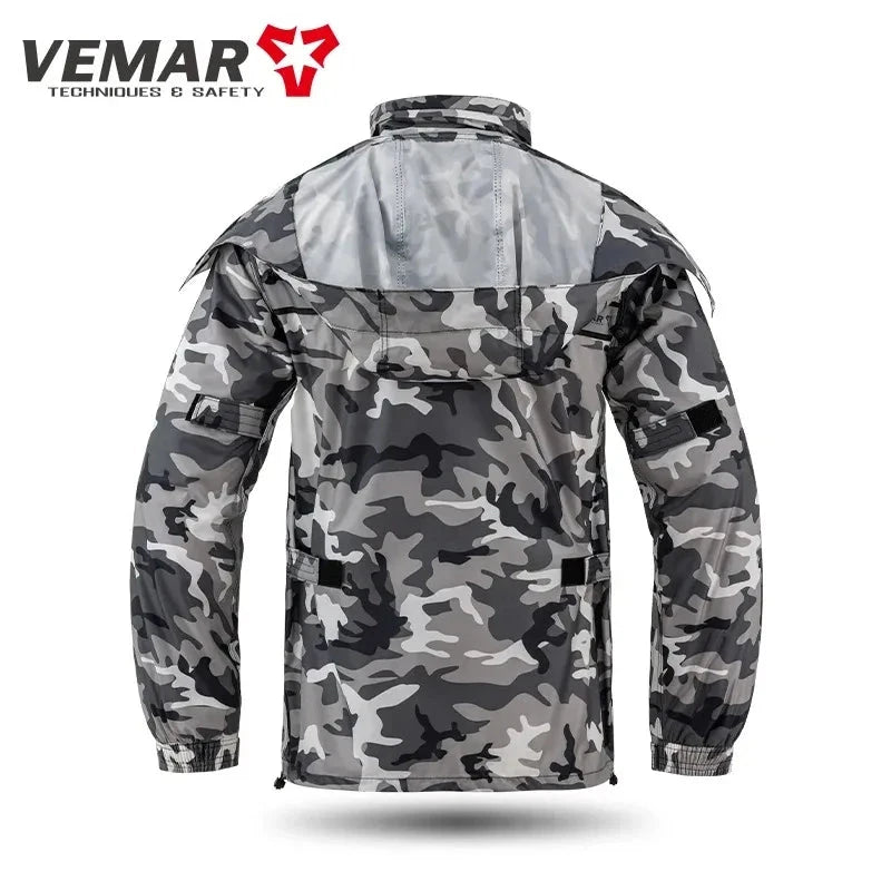 Men Women Motorcycle Raincoat Heavy Duty Motorbike Rain Suit GlowCart