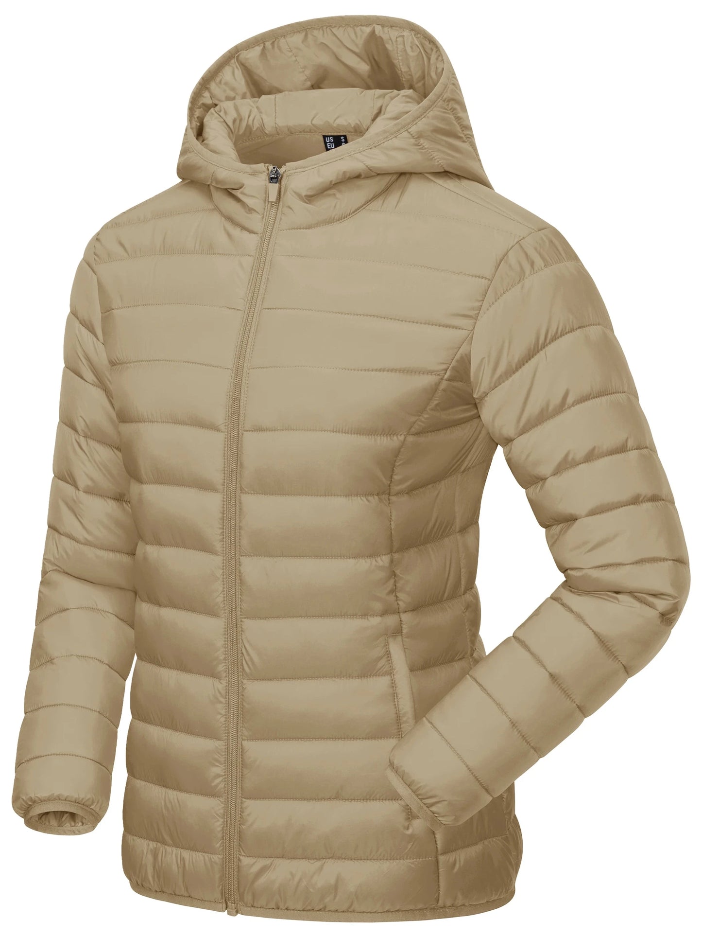 TACVASEN Winter Hooded Puffer Jacket Womens Quilted Warm GlowCart