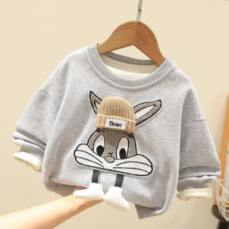 Autumn Kid Boy Clothes Set Cartoon Printed Sweatshirts Pullover Top and Pants Bottom 2pcs Suit Children Girls Outfits Tracksuits GlowCart