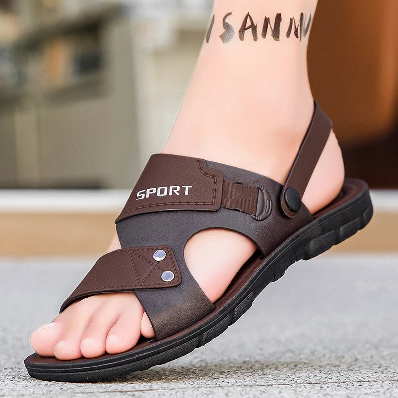 Fashion Sandals Men Summer Slip On Casual Slippers Outdoor Beach Shoes Male Classic Men's Sandals Slippers GlowCart