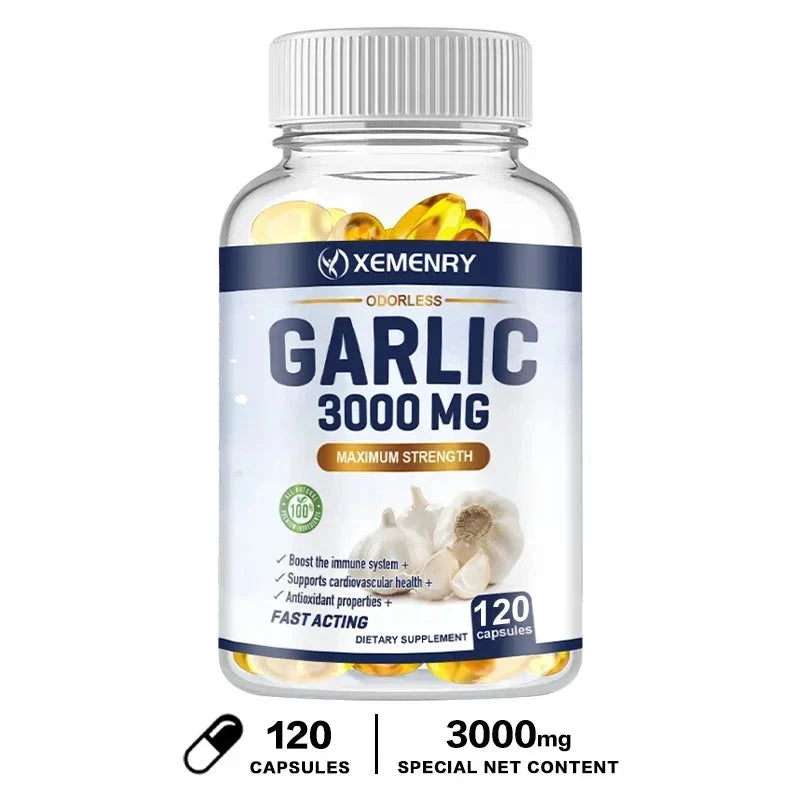 Garlic Supplement - Balances Cholesterol, Good for Heart GlowCart